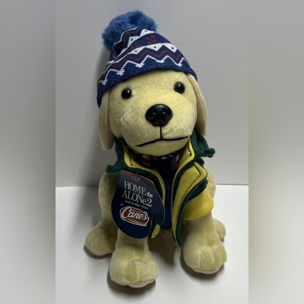 Raising Cane's Plush Dog Home Alone 2 Lost in New York 2017 Limited Kevin Toy